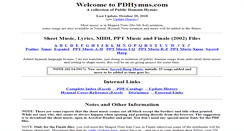 Desktop Screenshot of pdhymns.com