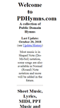 Mobile Screenshot of pdhymns.com