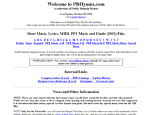 Tablet Screenshot of pdhymns.com